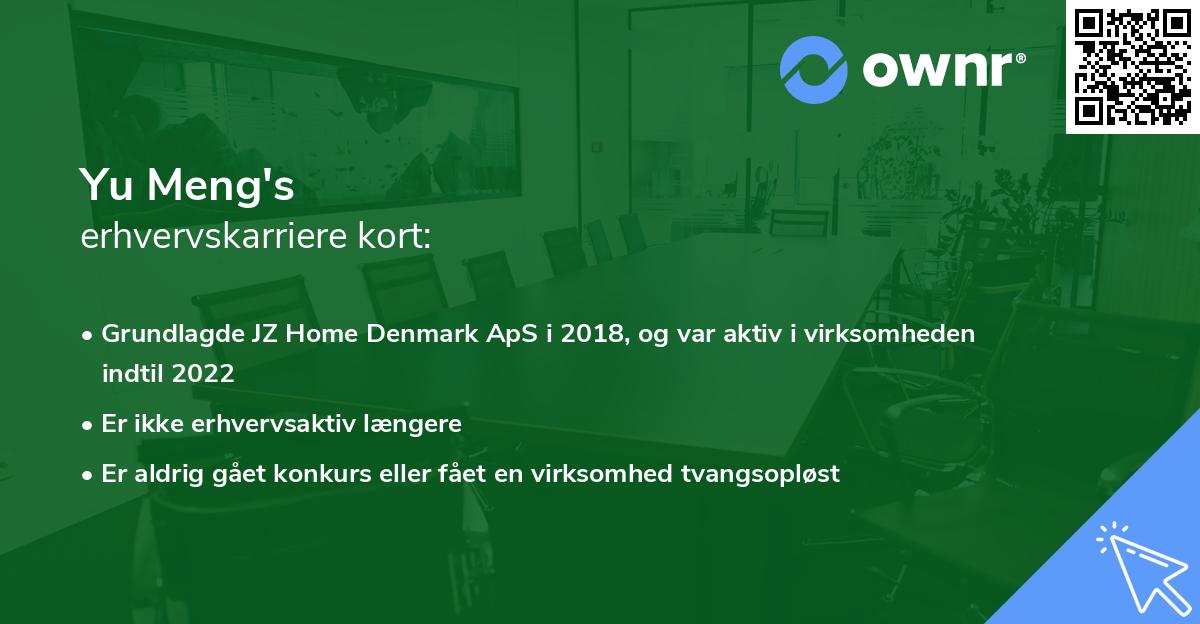 Yu Meng's erhvervskarriere kort