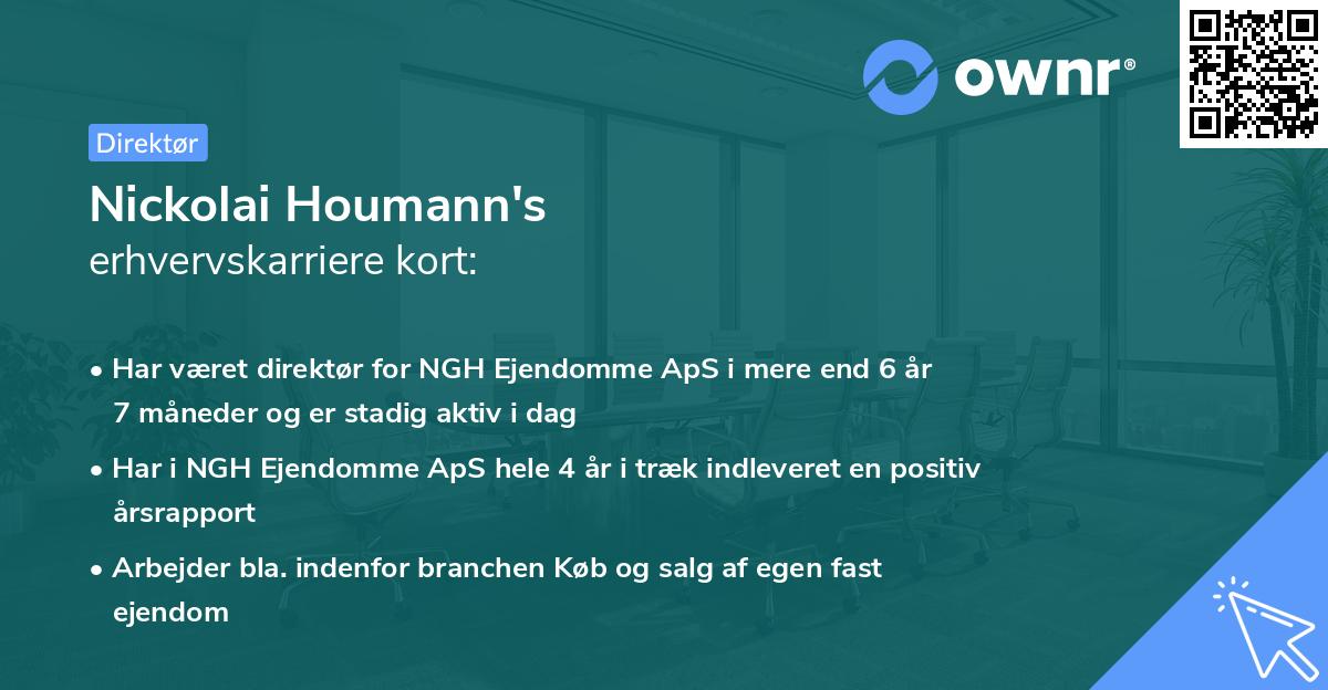 Nickolai Houmann's erhvervskarriere kort