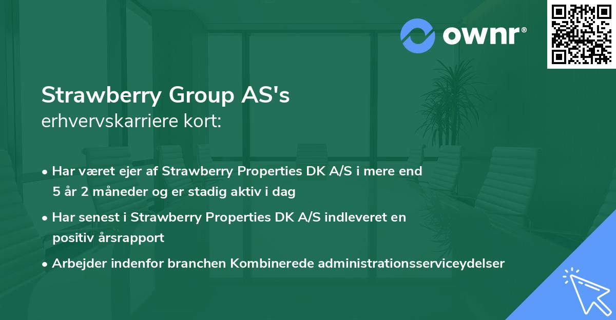 Strawberry Group AS's erhvervskarriere kort