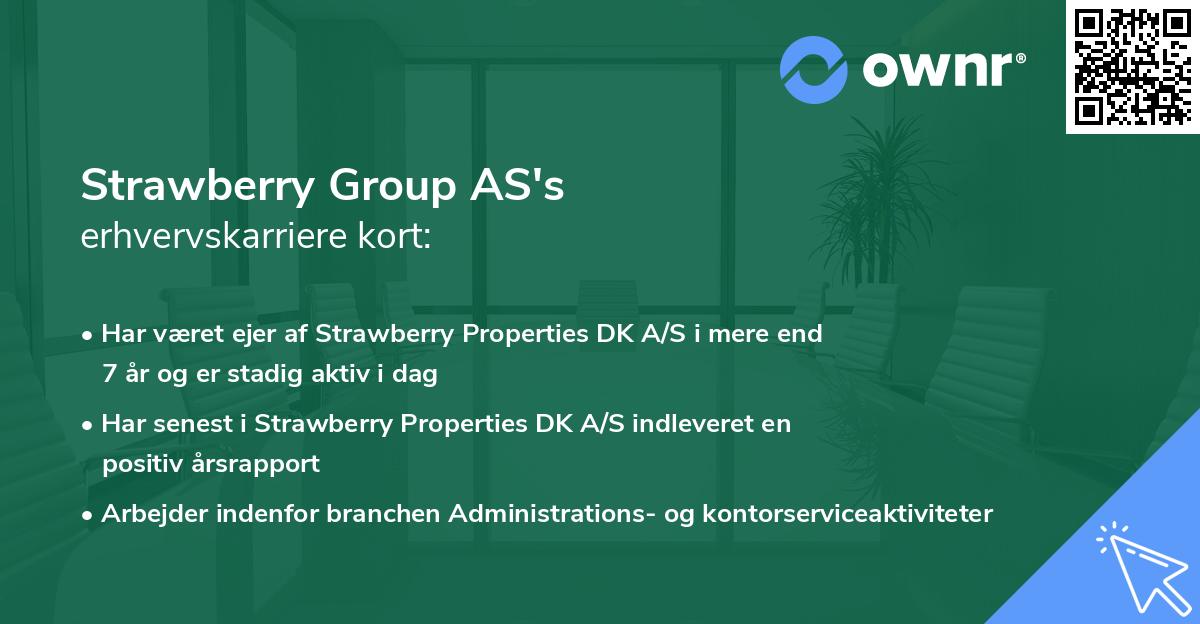 Strawberry Group AS's erhvervskarriere kort