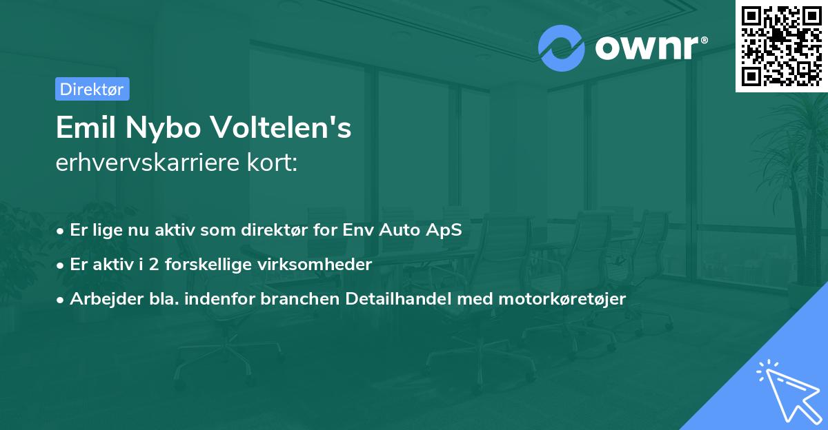 Emil Nybo Voltelen's erhvervskarriere kort