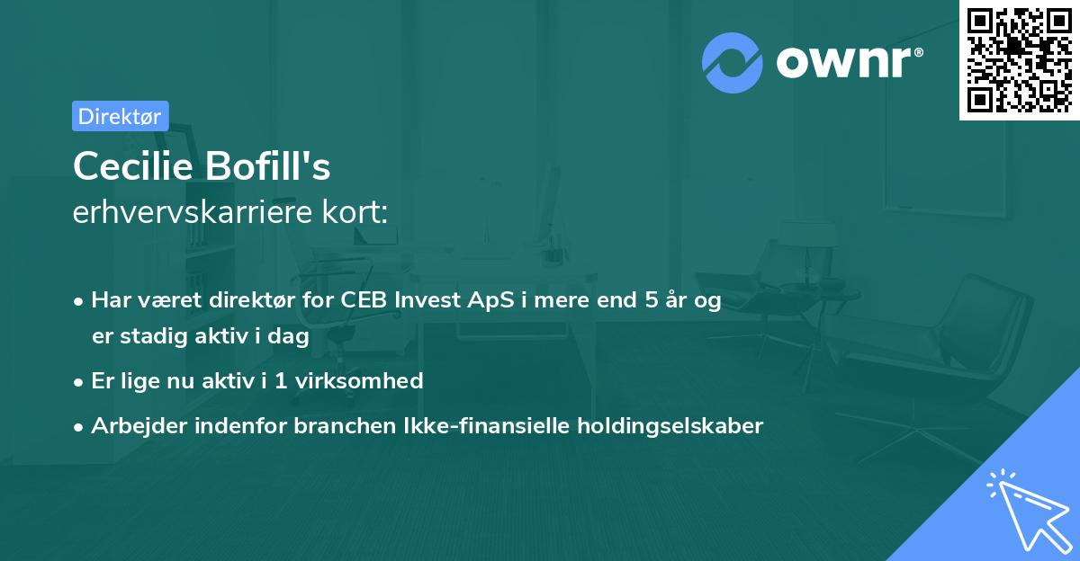 Cecilie Bofill's erhvervskarriere kort