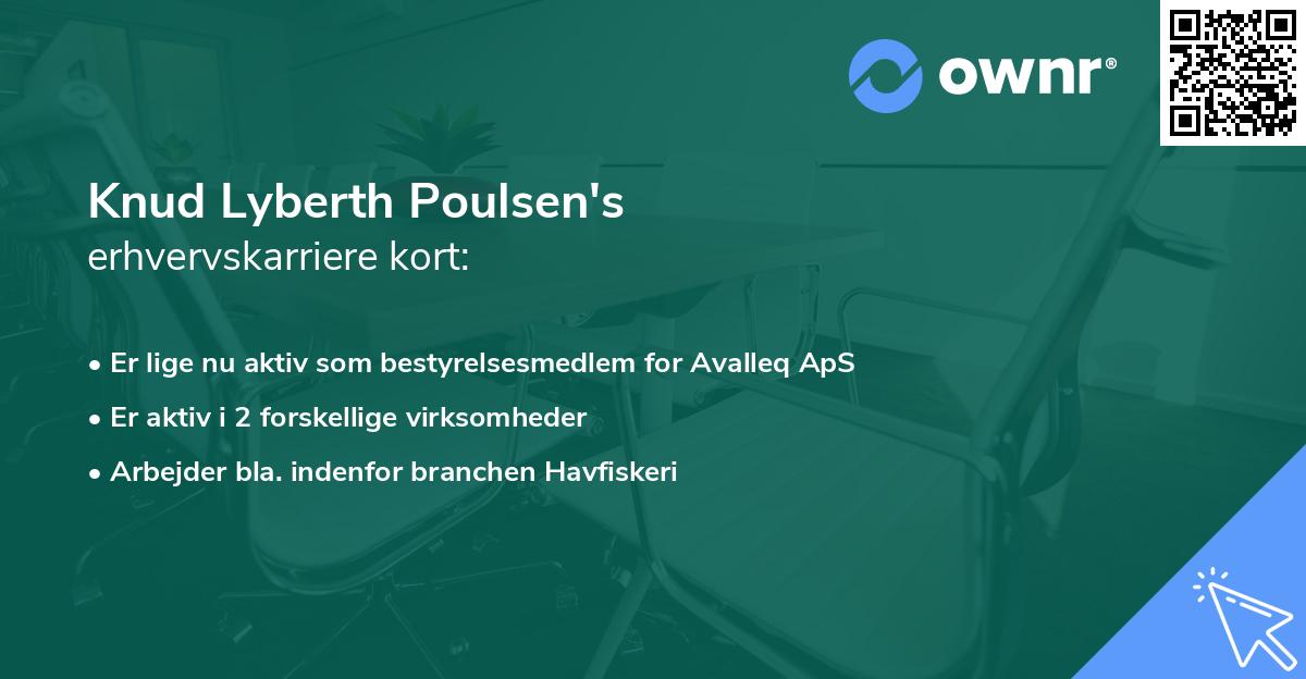 Knud Lyberth Poulsen's erhvervskarriere kort