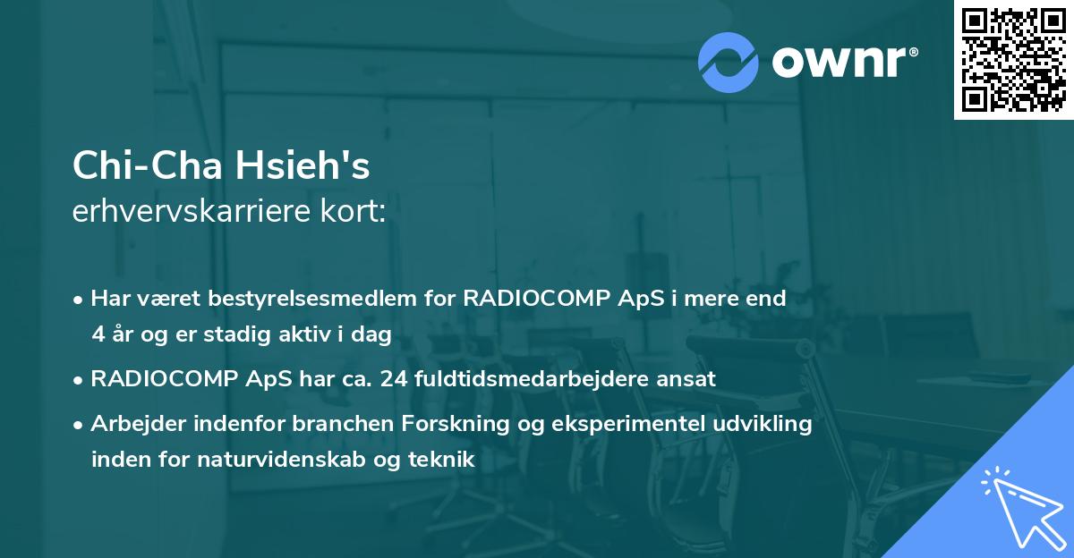 Chi-Cha Hsieh's erhvervskarriere kort