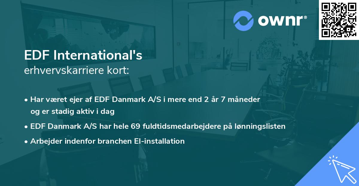 EDF International's erhvervskarriere kort