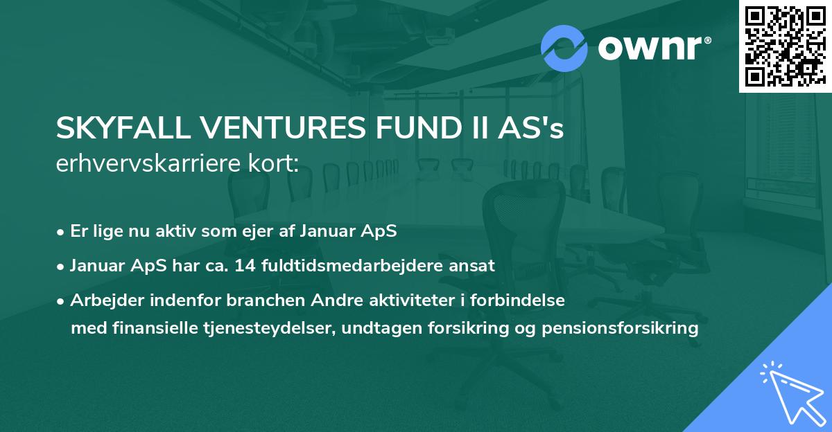 SKYFALL VENTURES FUND II AS's erhvervskarriere kort