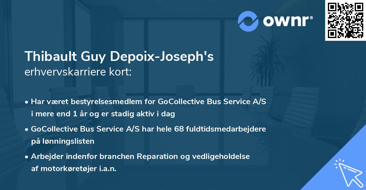Thibault Guy Depoix-Joseph's erhvervskarriere kort