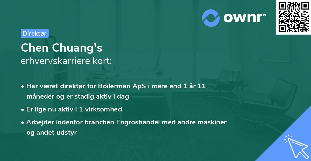 Chen Chuang's erhvervskarriere kort