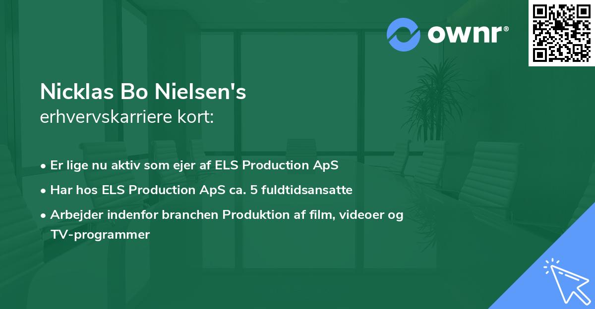 Nicklas Bo Nielsen's erhvervskarriere kort