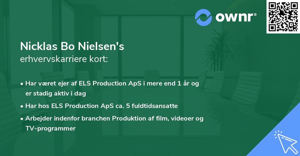 Nicklas Bo Nielsen's erhvervskarriere kort