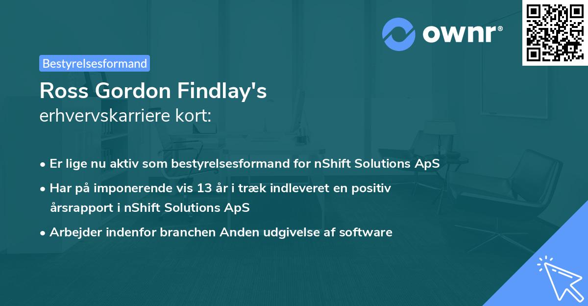 Ross Gordon Findlay's erhvervskarriere kort