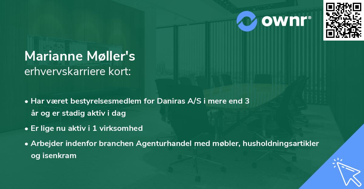 Marianne Møller's erhvervskarriere kort