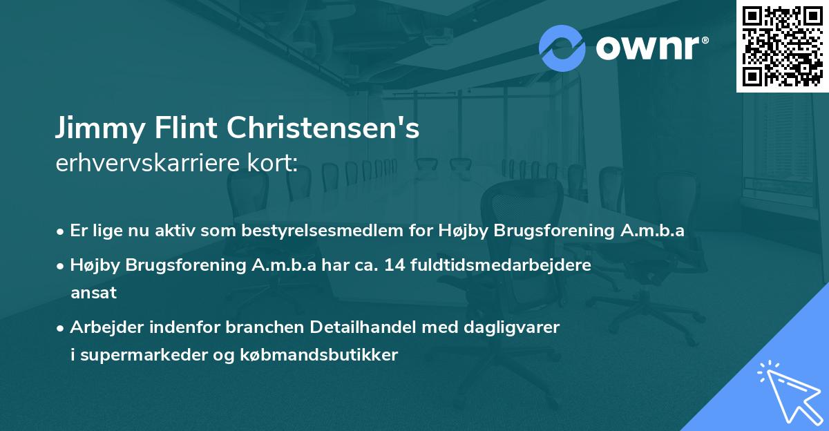 Jimmy Flint Christensen's erhvervskarriere kort