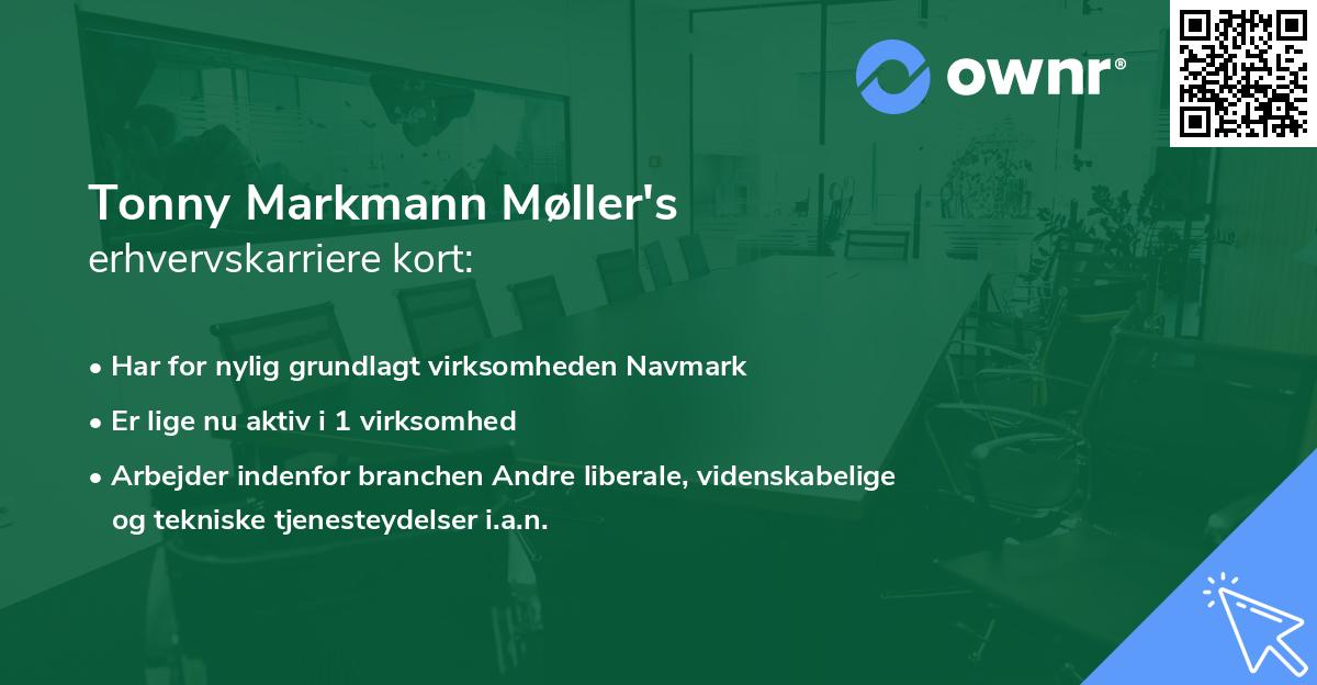 Tonny Markmann Møller's erhvervskarriere kort