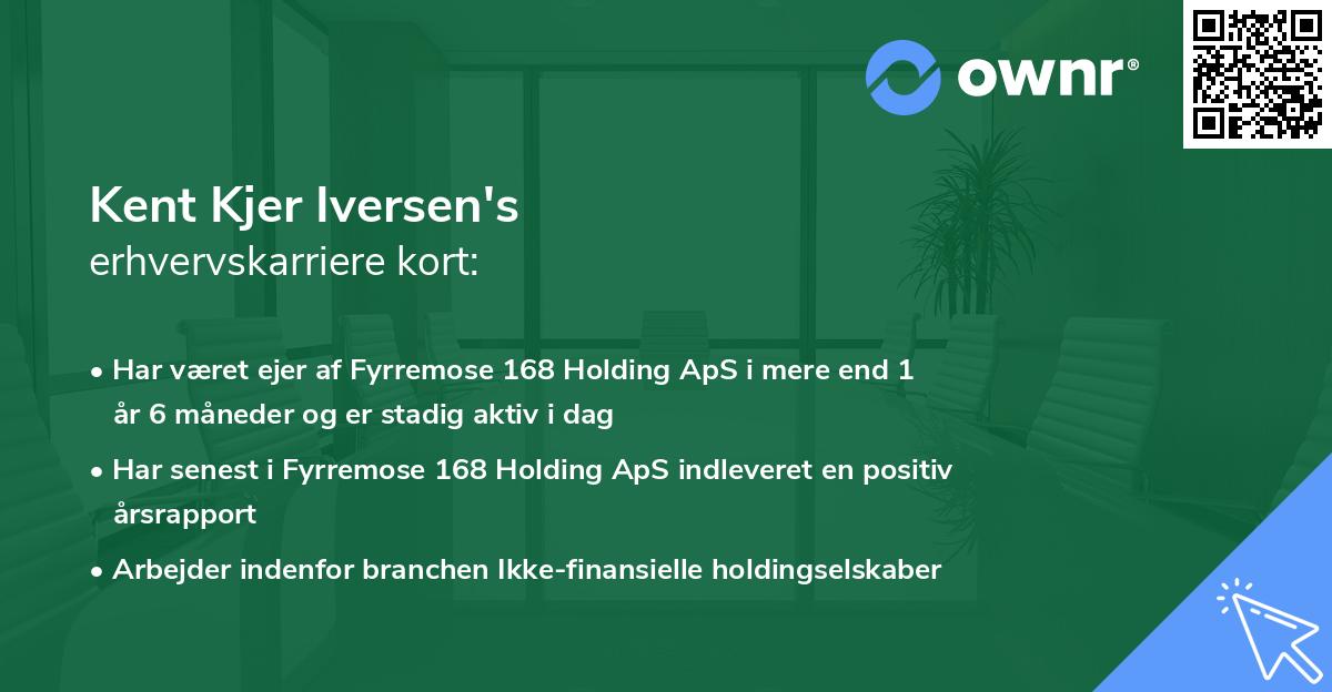 Kent Kjer Iversen's erhvervskarriere kort