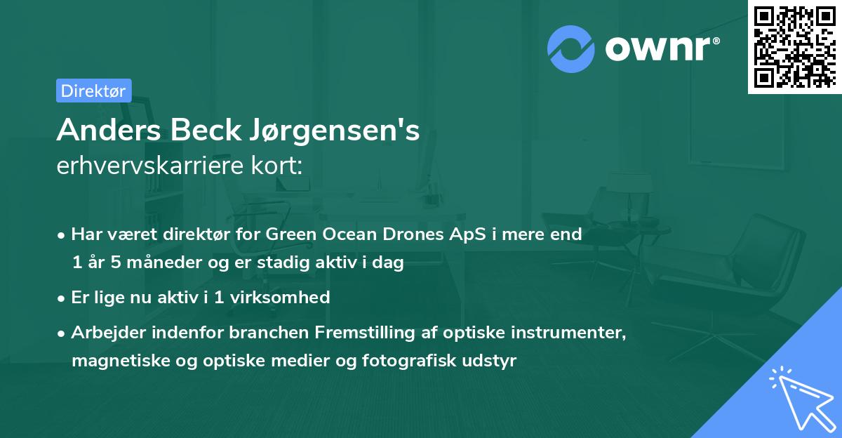 Anders Beck Jørgensen's erhvervskarriere kort