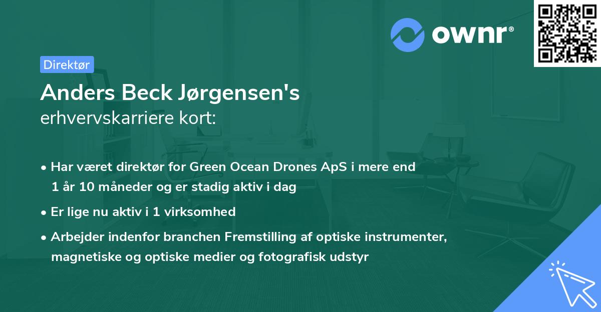 Anders Beck Jørgensen's erhvervskarriere kort