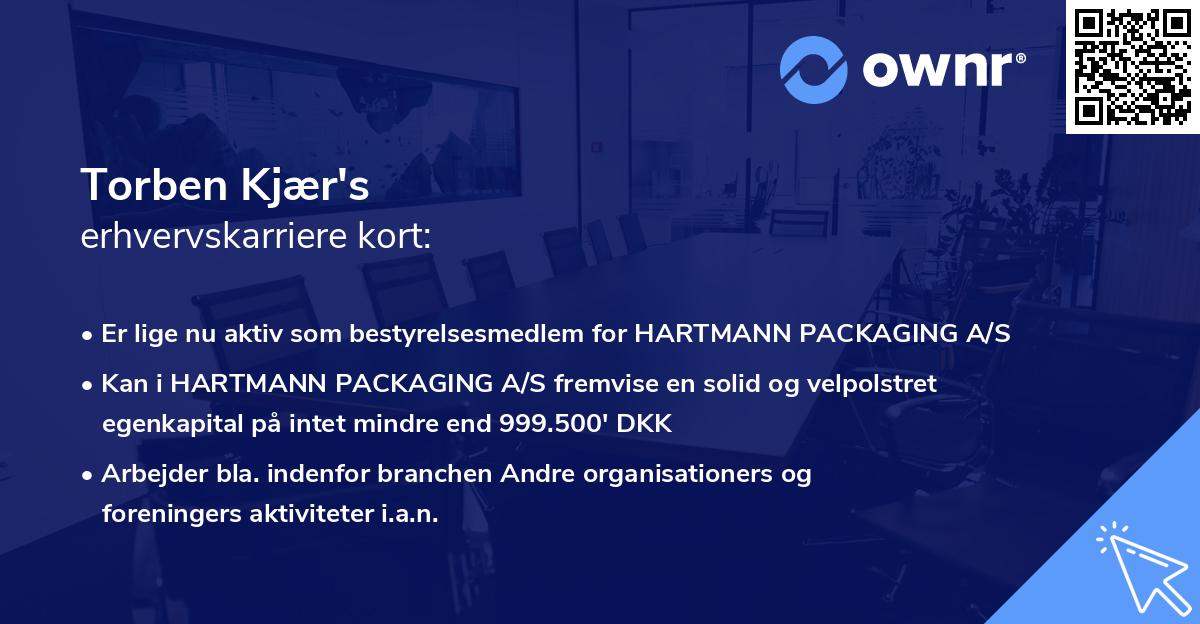 Torben Kjær's erhvervskarriere kort