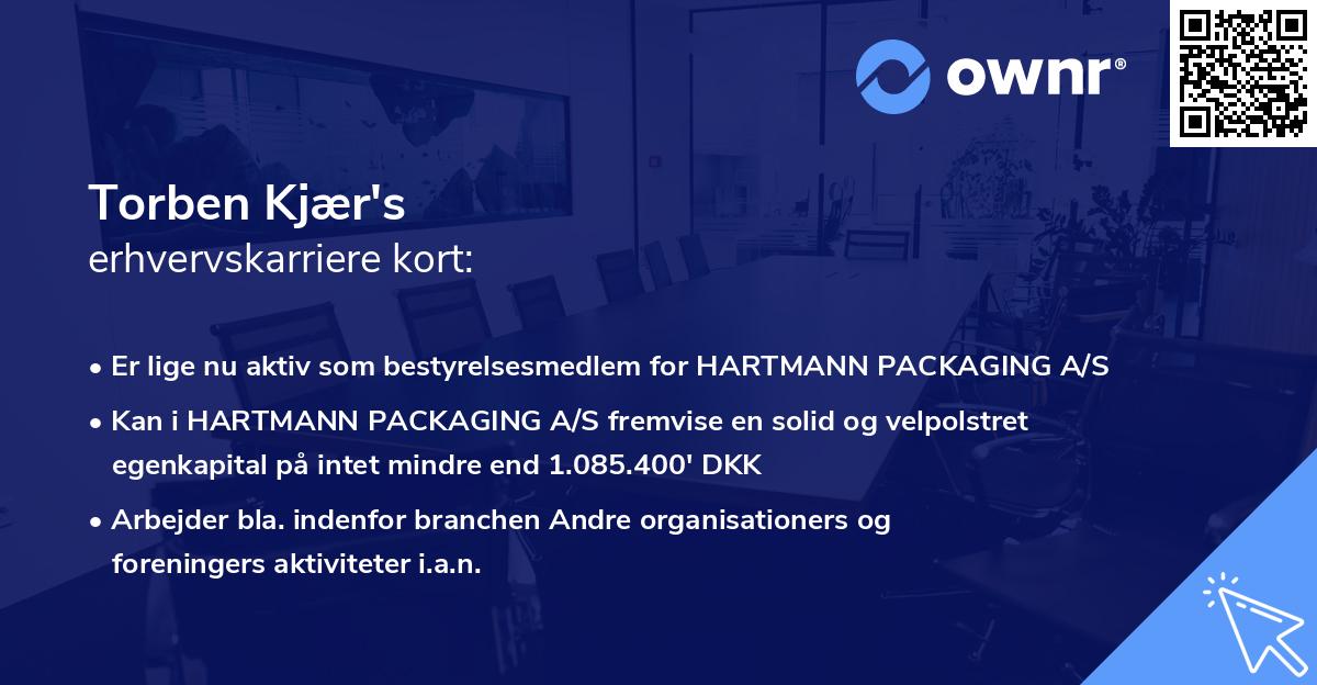 Torben Kjær's erhvervskarriere kort