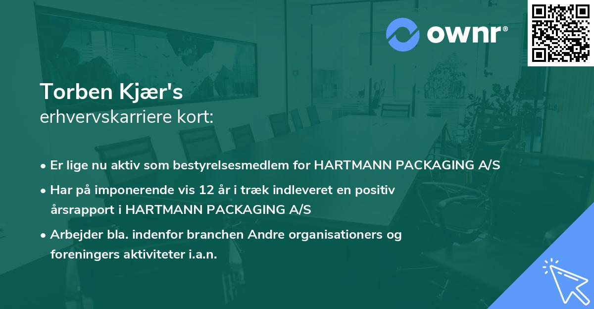 Torben Kjær's erhvervskarriere kort