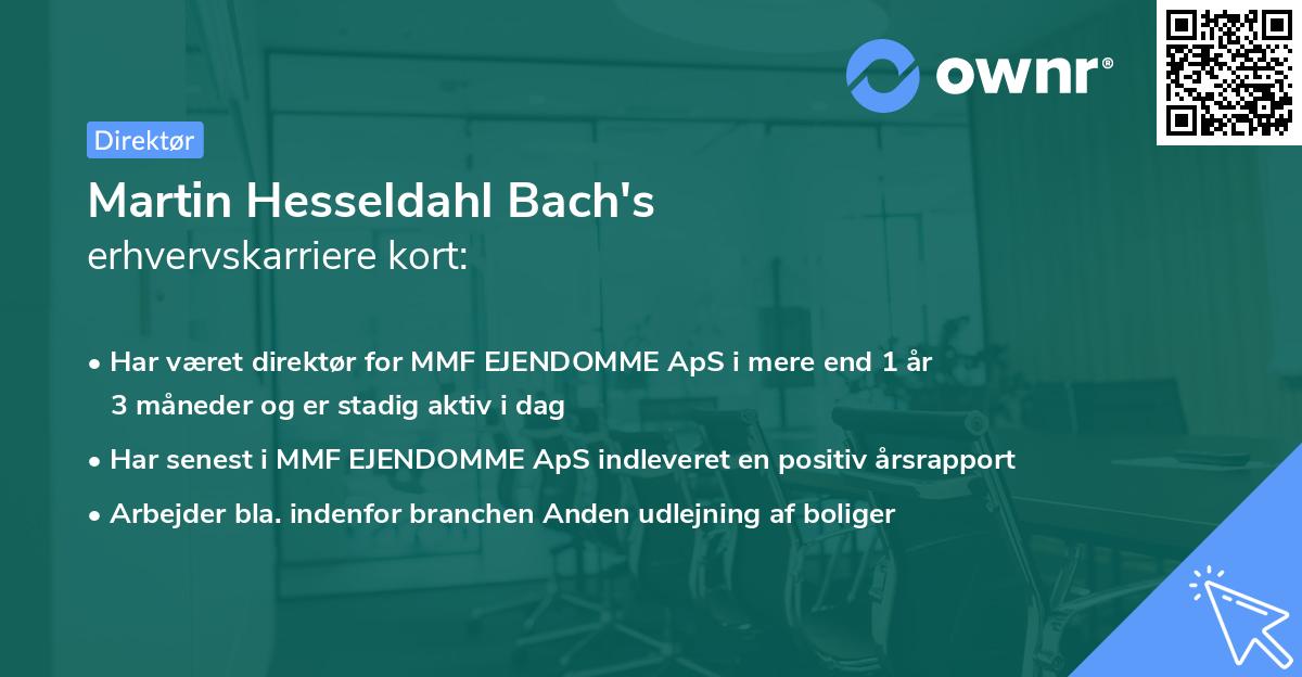 Martin Hesseldahl Bach's erhvervskarriere kort