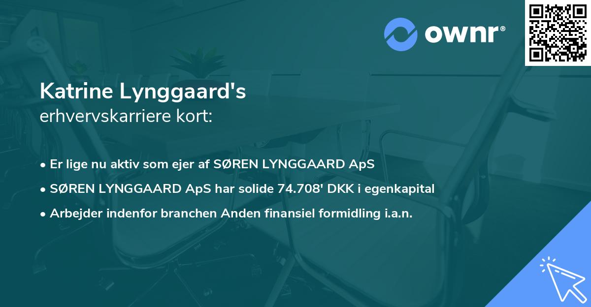 Katrine Lynggaard's erhvervskarriere kort