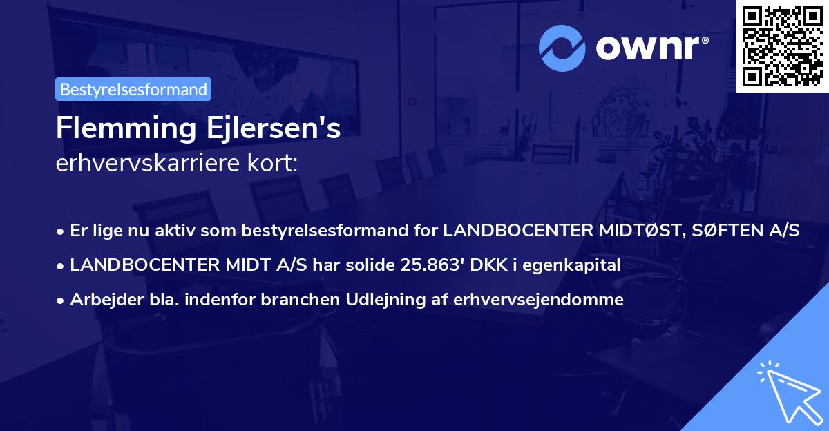 Flemming Ejlersen's erhvervskarriere kort
