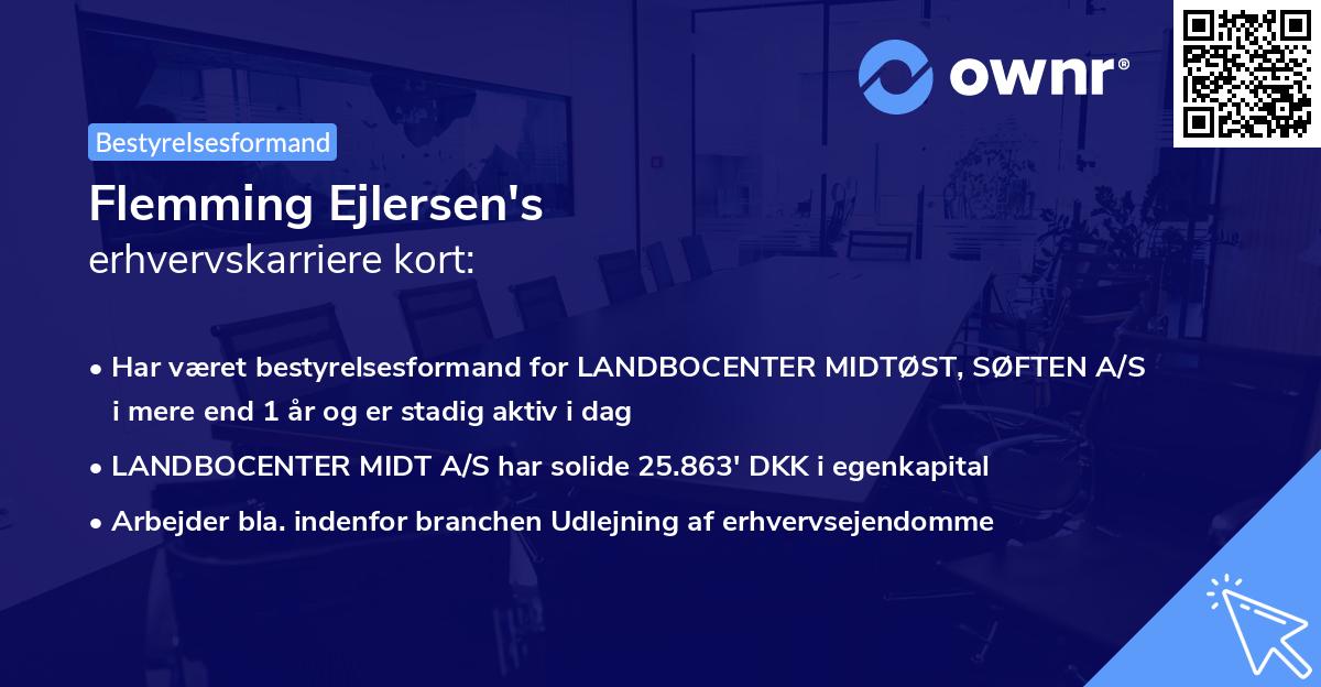Flemming Ejlersen's erhvervskarriere kort