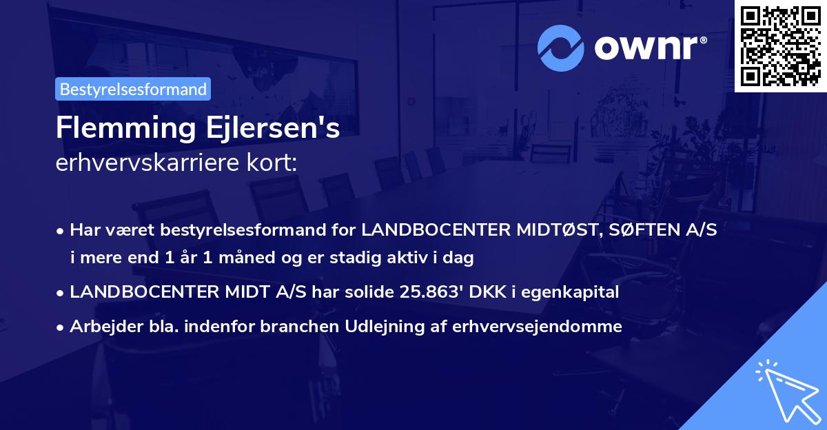 Flemming Ejlersen's erhvervskarriere kort