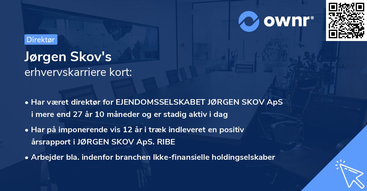 Jørgen Skov's erhvervskarriere kort