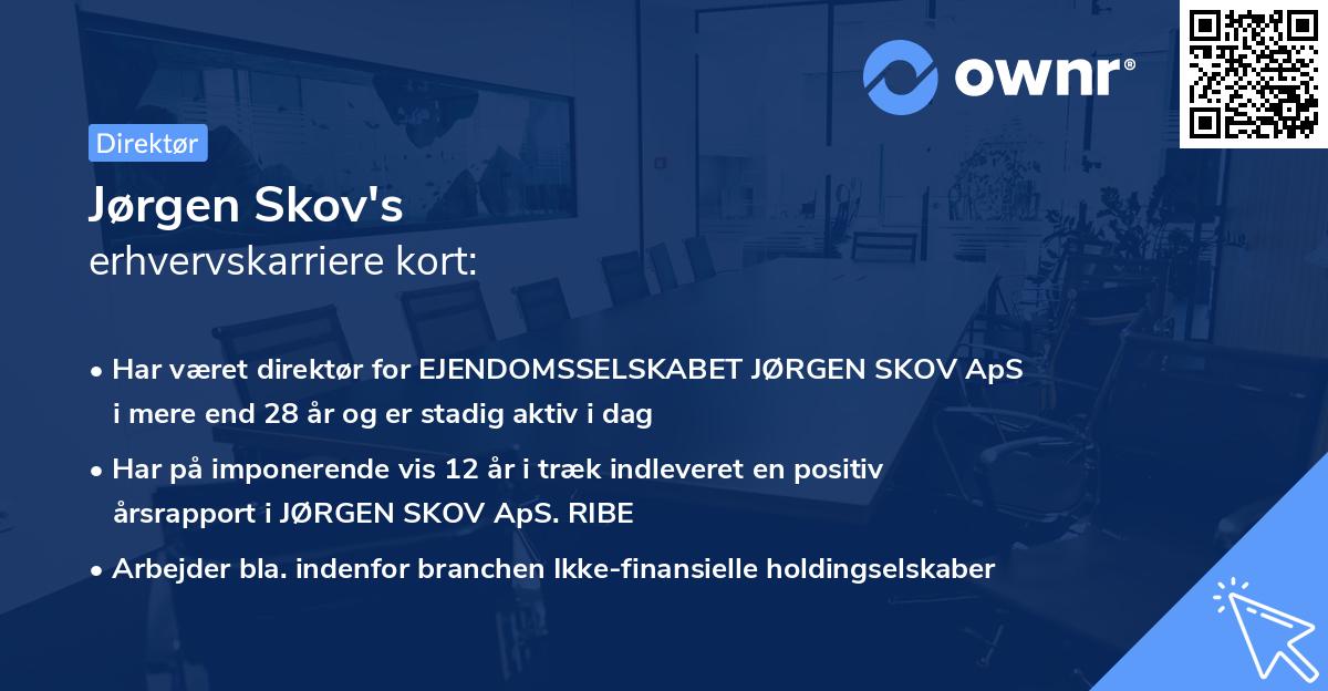Jørgen Skov's erhvervskarriere kort