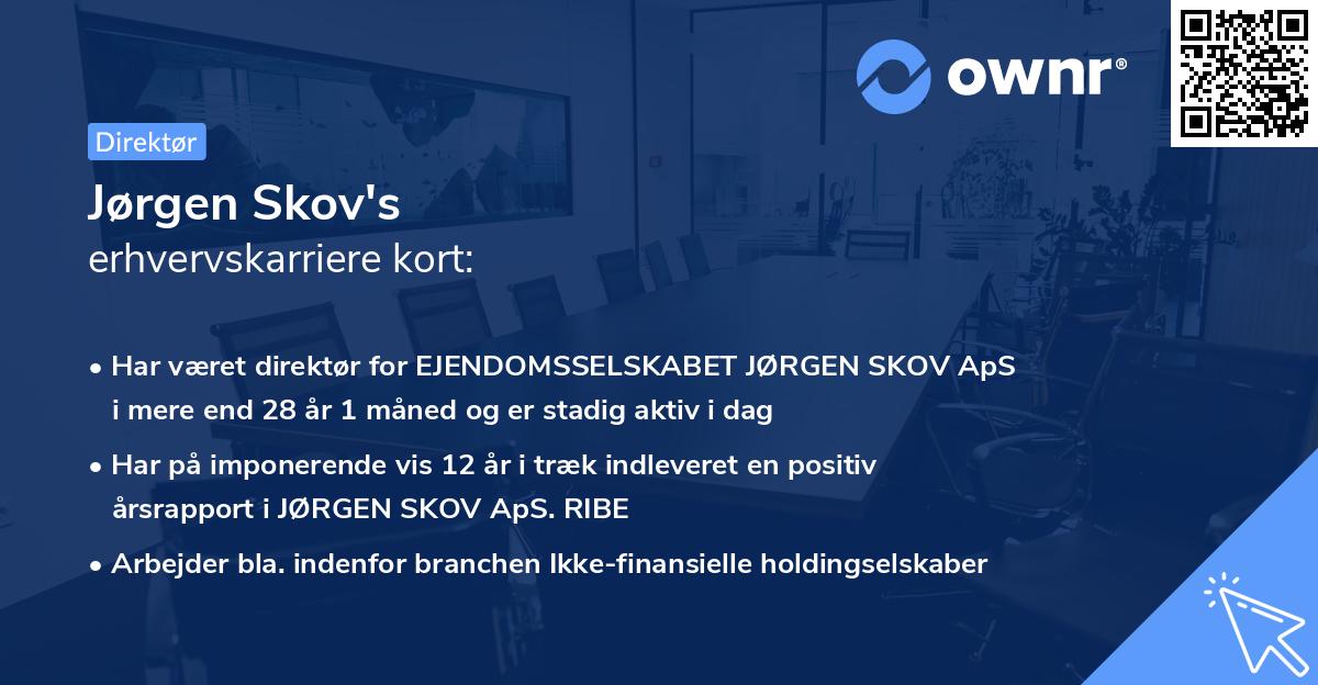 Jørgen Skov's erhvervskarriere kort