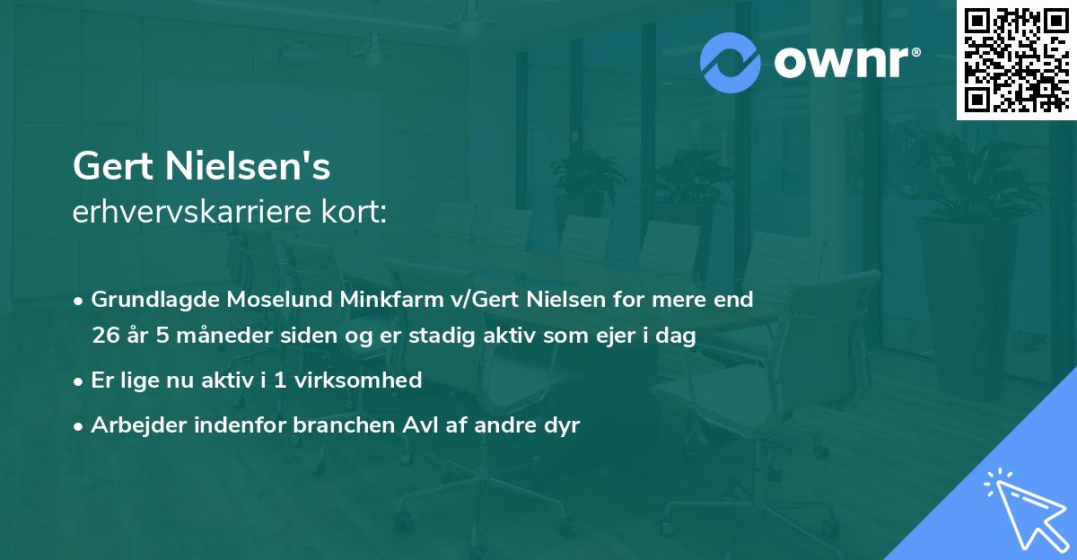 Gert Nielsen's erhvervskarriere kort