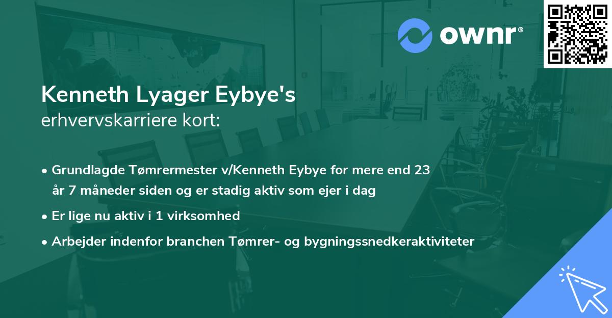 Kenneth Lyager Eybye's erhvervskarriere kort