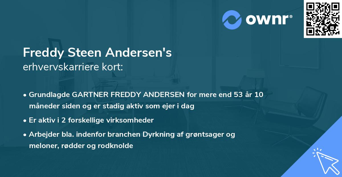 Freddy Steen Andersen's erhvervskarriere kort