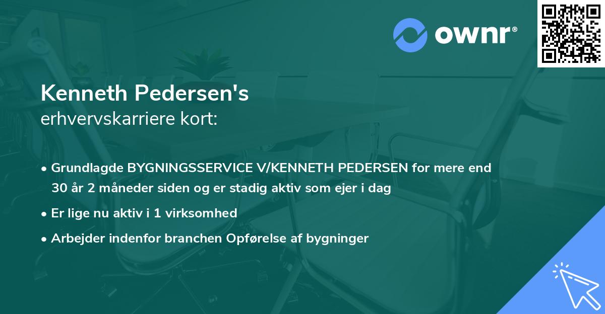 Kenneth Pedersen's erhvervskarriere kort