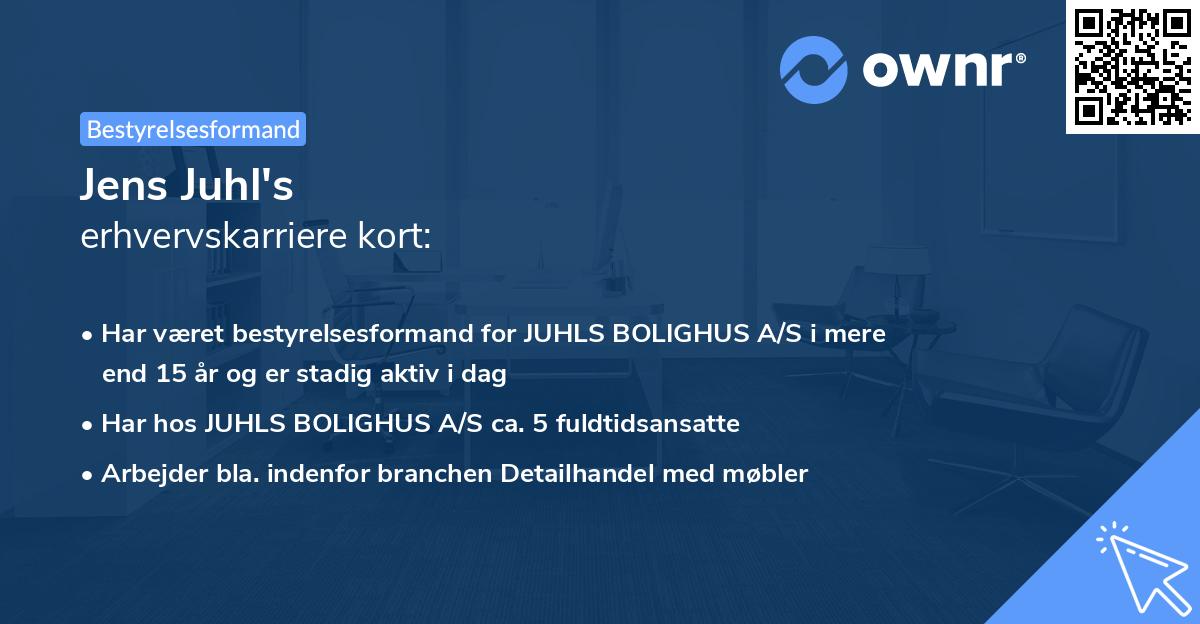 Jens Juhl's erhvervskarriere kort
