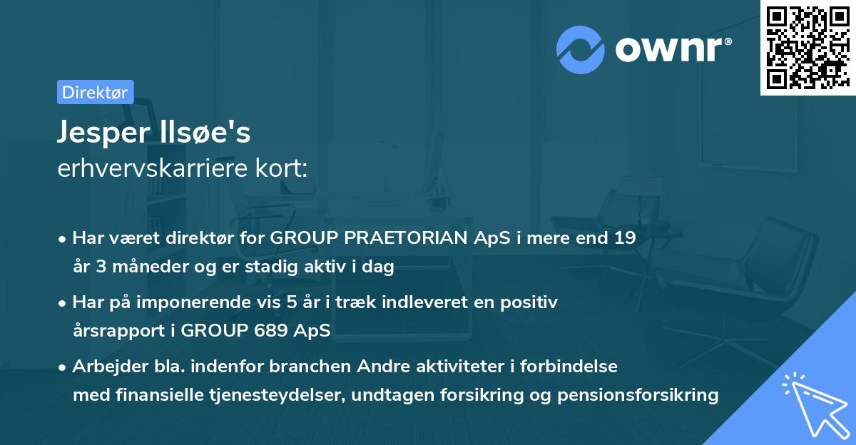 Jesper Ilsøe's erhvervskarriere kort