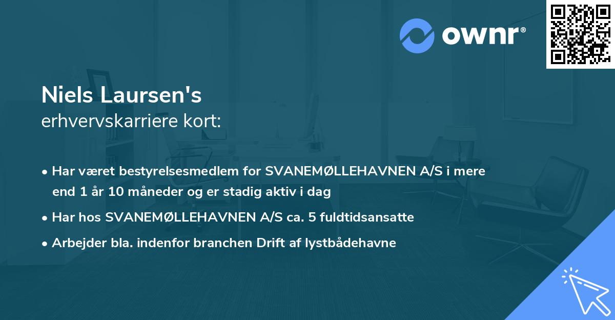 Niels Laursen's erhvervskarriere kort