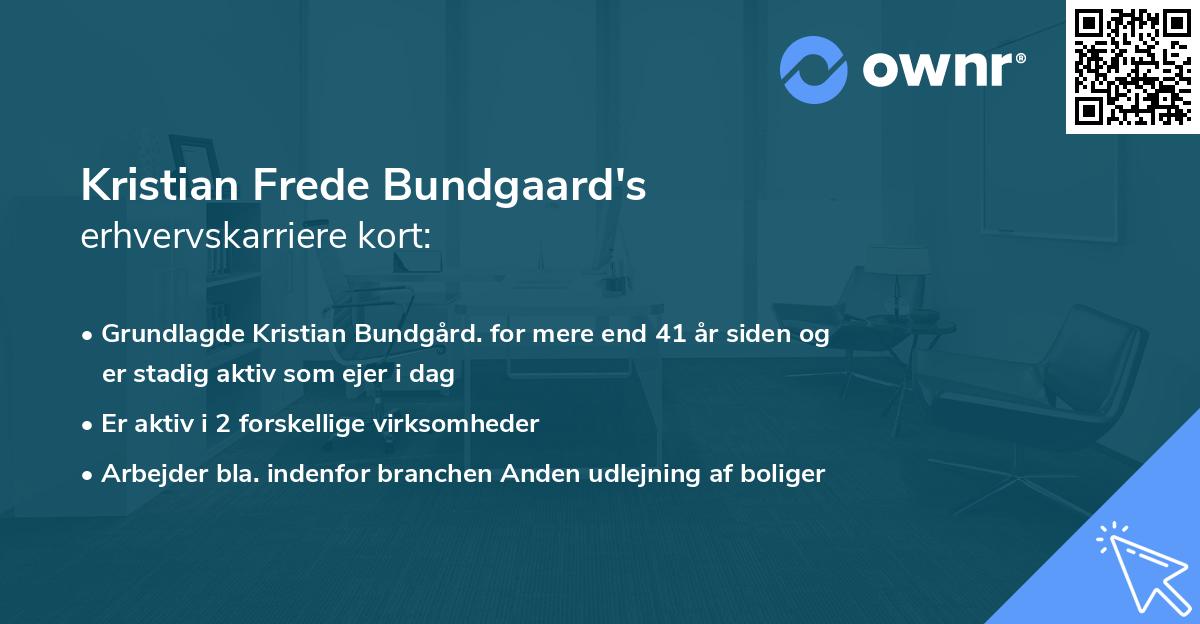 Kristian Frede Bundgaard's erhvervskarriere kort