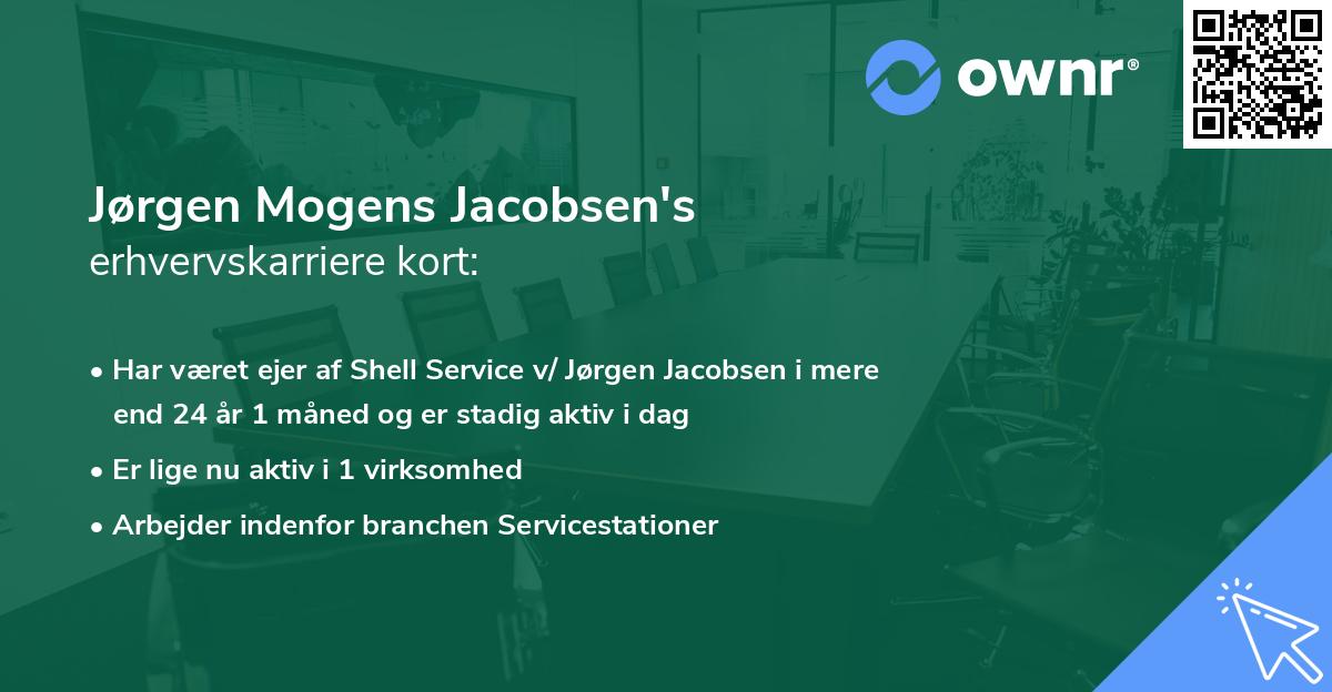 Jørgen Mogens Jacobsen's erhvervskarriere kort
