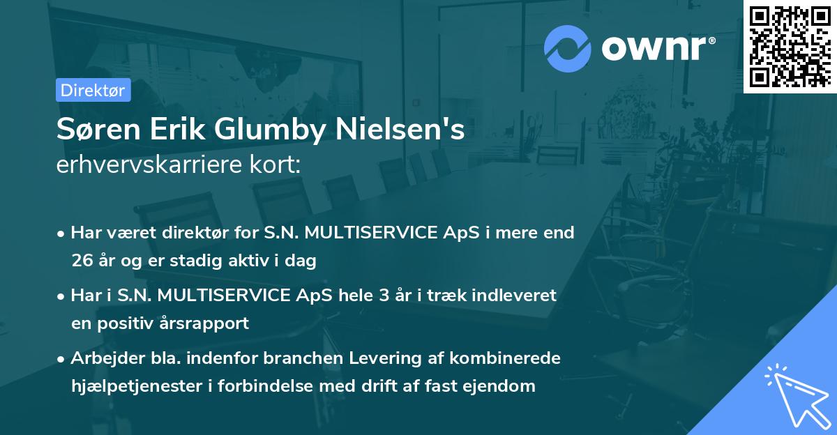 Søren Erik Glumby Nielsen's erhvervskarriere kort