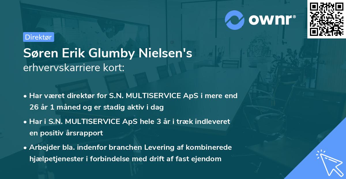 Søren Erik Glumby Nielsen's erhvervskarriere kort