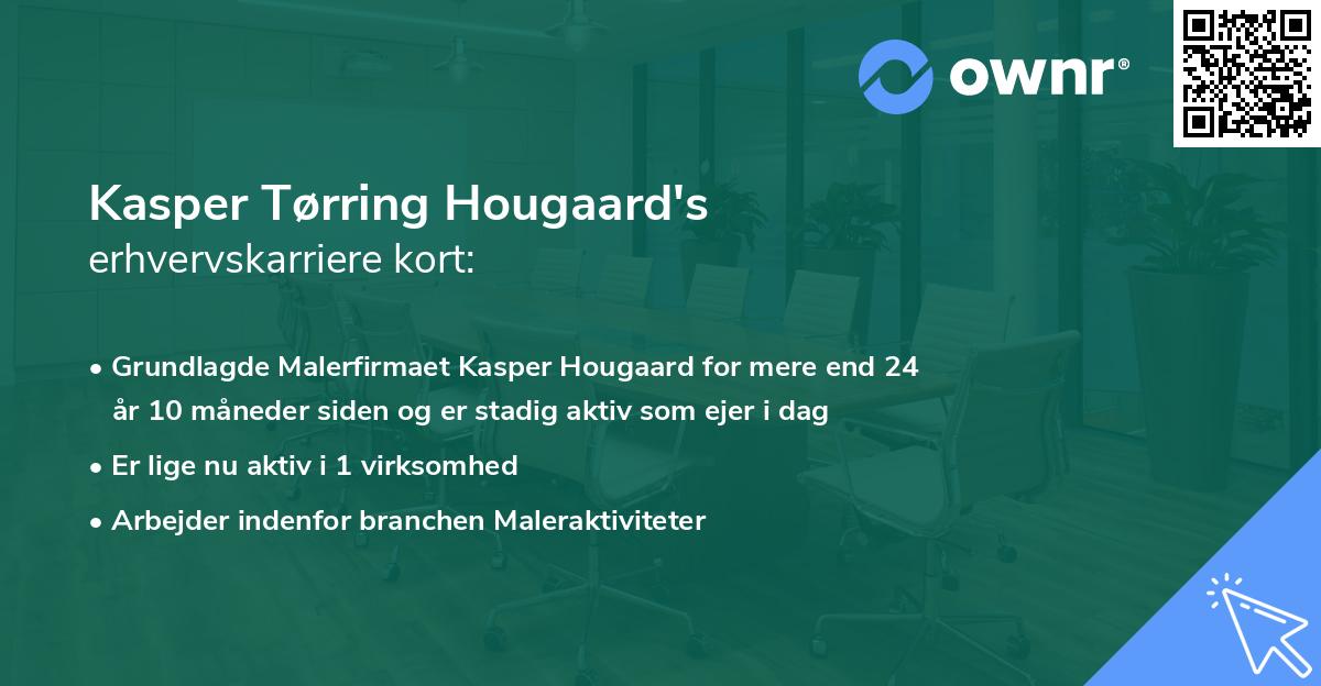 Kasper Tørring Hougaard's erhvervskarriere kort