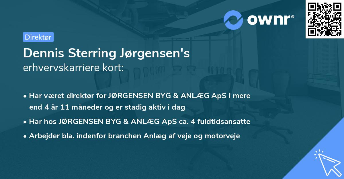 Dennis Sterring Jørgensen's erhvervskarriere kort