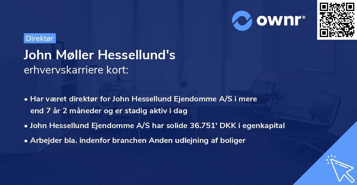John Møller Hessellund's erhvervskarriere kort