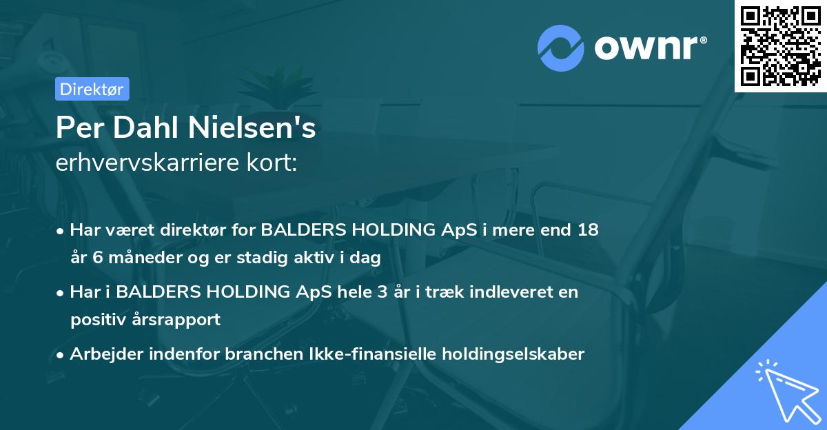 Per Dahl Nielsen's erhvervskarriere kort