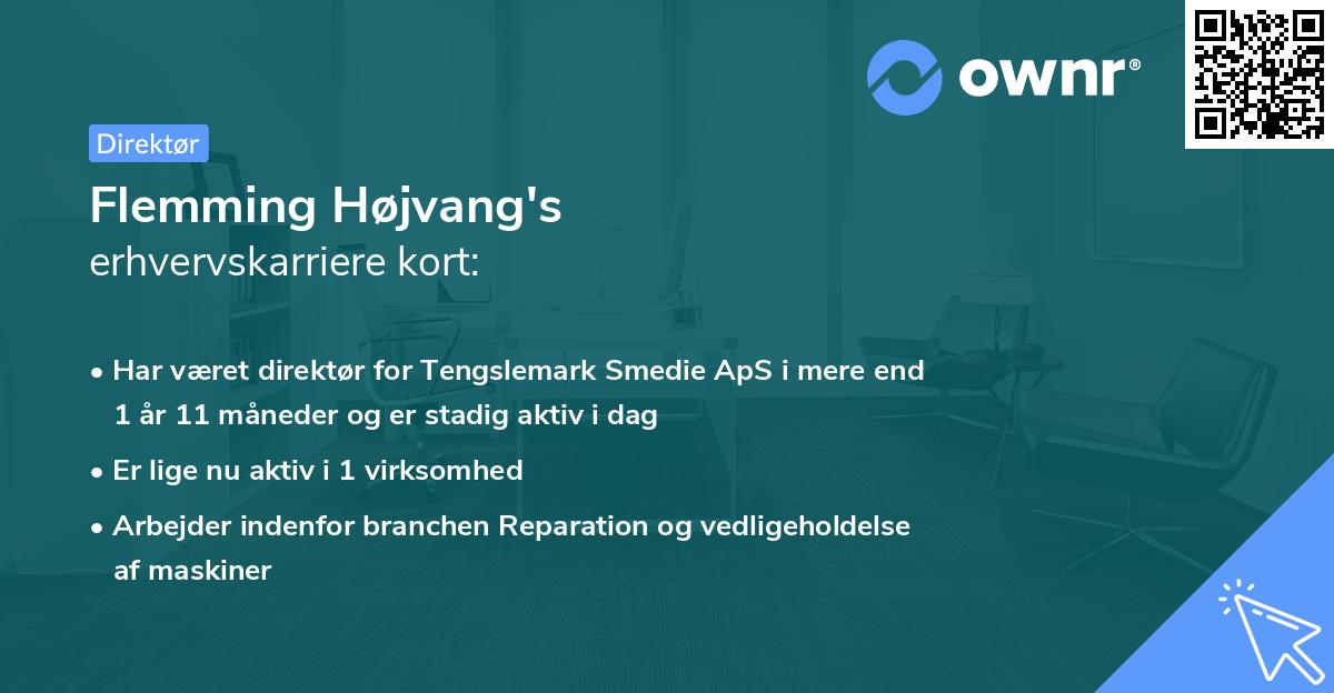 Flemming Højvang's erhvervskarriere kort
