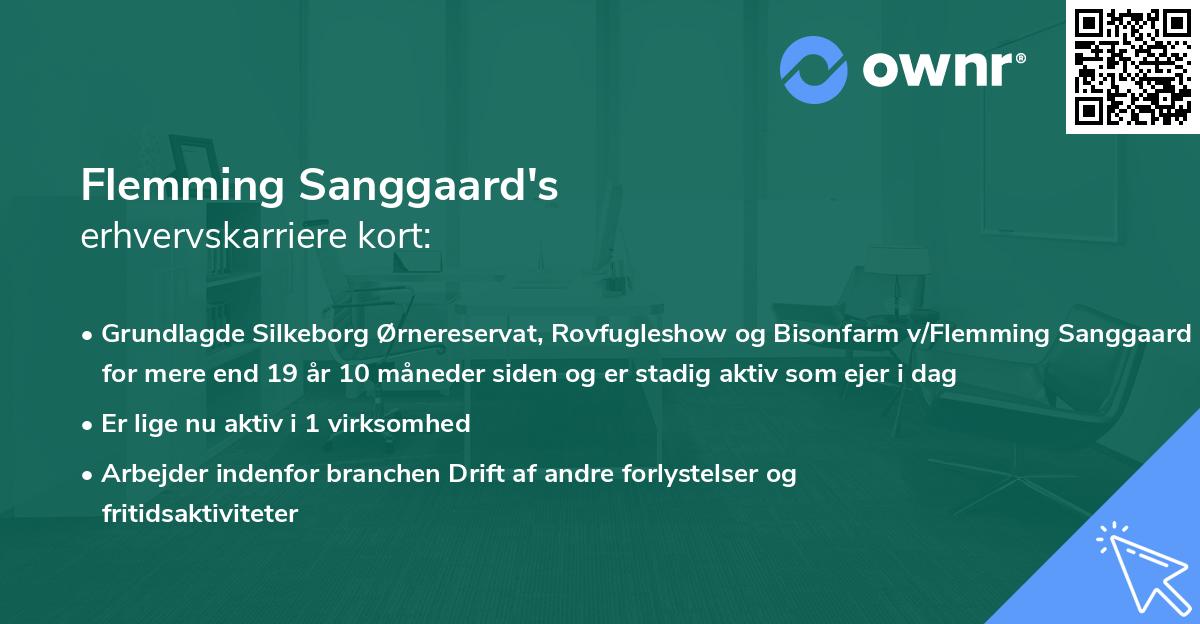 Flemming Sanggaard's erhvervskarriere kort