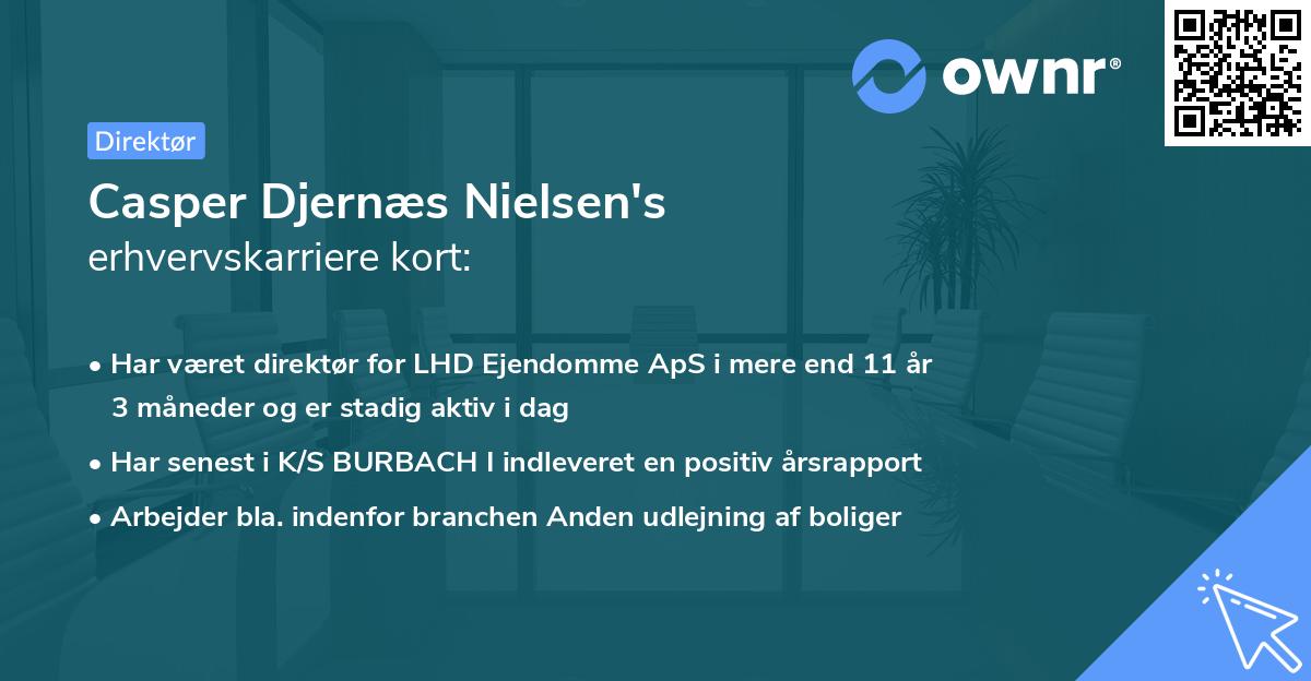 Casper Djernæs Nielsen's erhvervskarriere kort
